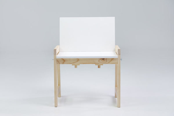 ENZOKUHLE bench with backrest (white)