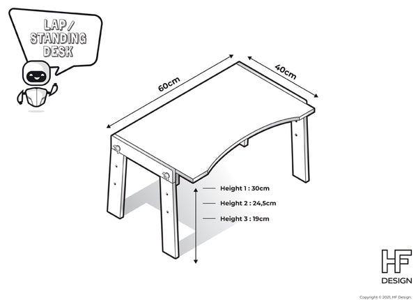 ENZOKUHLE lap / standing desk