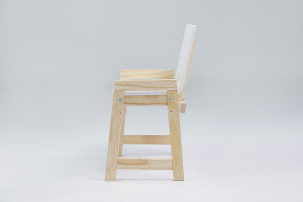 ENZOKUHLE bench with backrest (white)